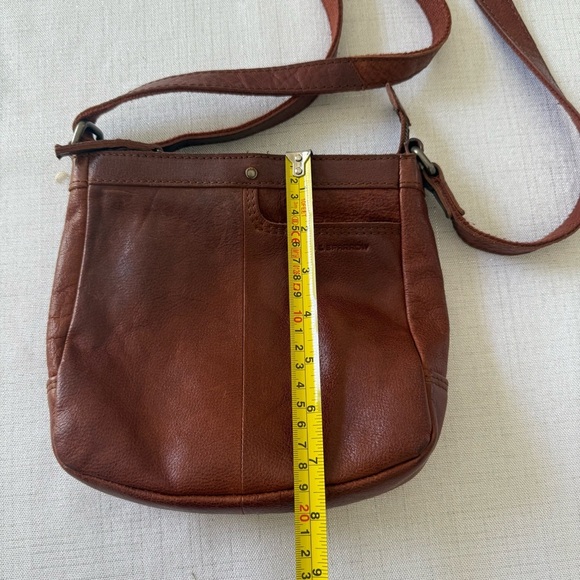 Spikes and Sparrow Brown Leather Crossbody Bag Leather Purse Adjustable Strap - Picture 3 of 8